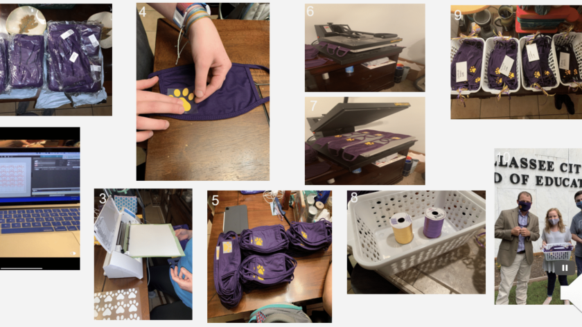 AUM Students Create Face Masks For Tallassee City Schools