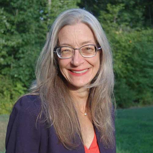 a woman smiling for the camera