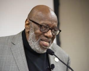 a man wearing glasses