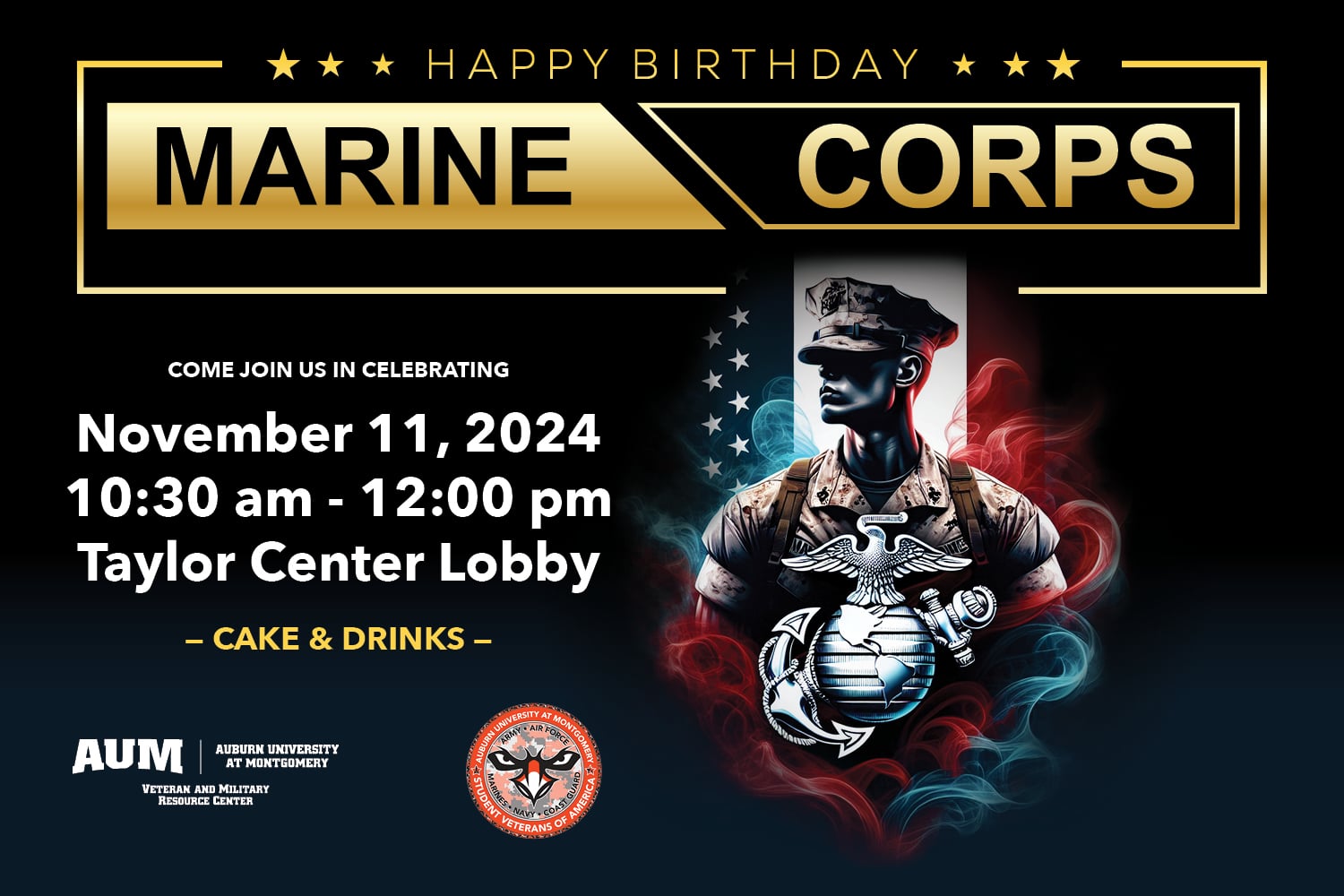 Marine Core Birthday Graphic