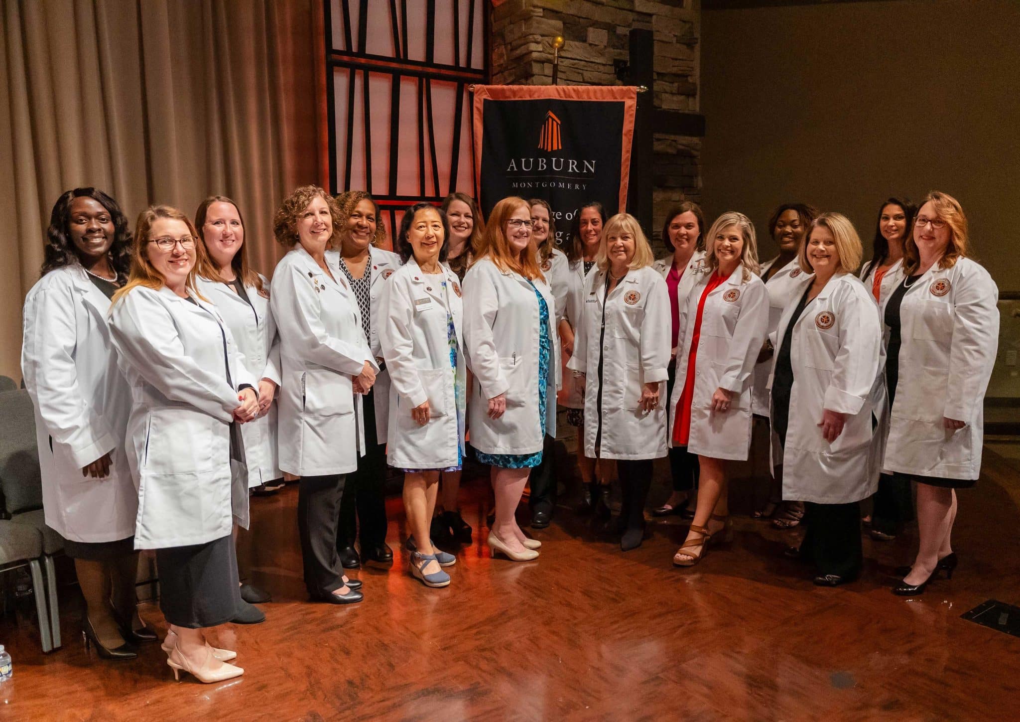 a group of people posing for a photo