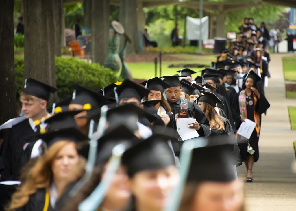 a group of people on a street
