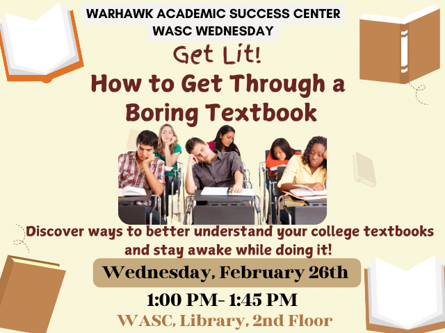 How to get through a boring textbook