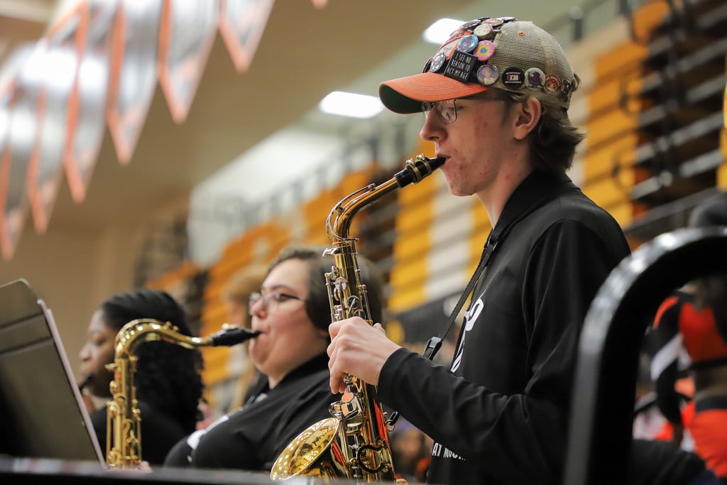 AUM Spirit Band made some noise during the Homecoming games.