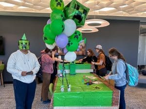AUMTeach celebrated their 2nd birthday with a Minecraft-themed party in the Science Complex.