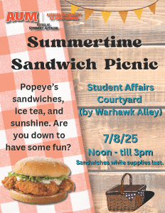Summertime Sandwich Picnic flyer