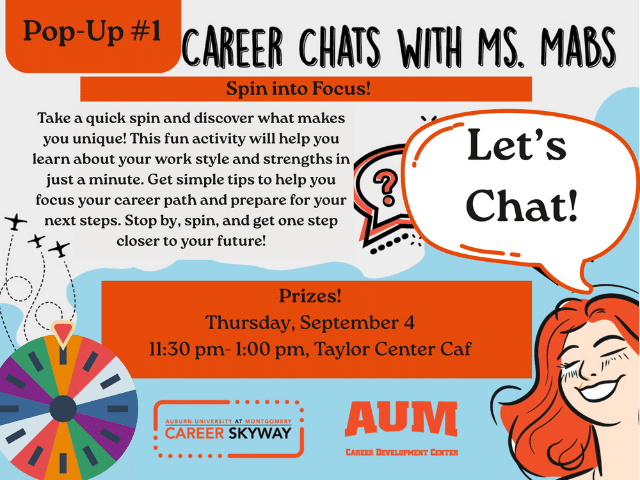 Career Chat with Mrs Mabs Spin into Focus!