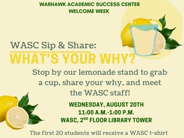 WASC Sip and Share: What is your why?