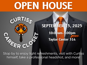 Curtiss Career Closet Open House Fall 2025