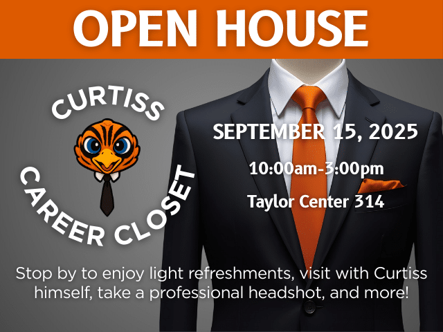 Curtiss Career Closet Open House Fall 2025