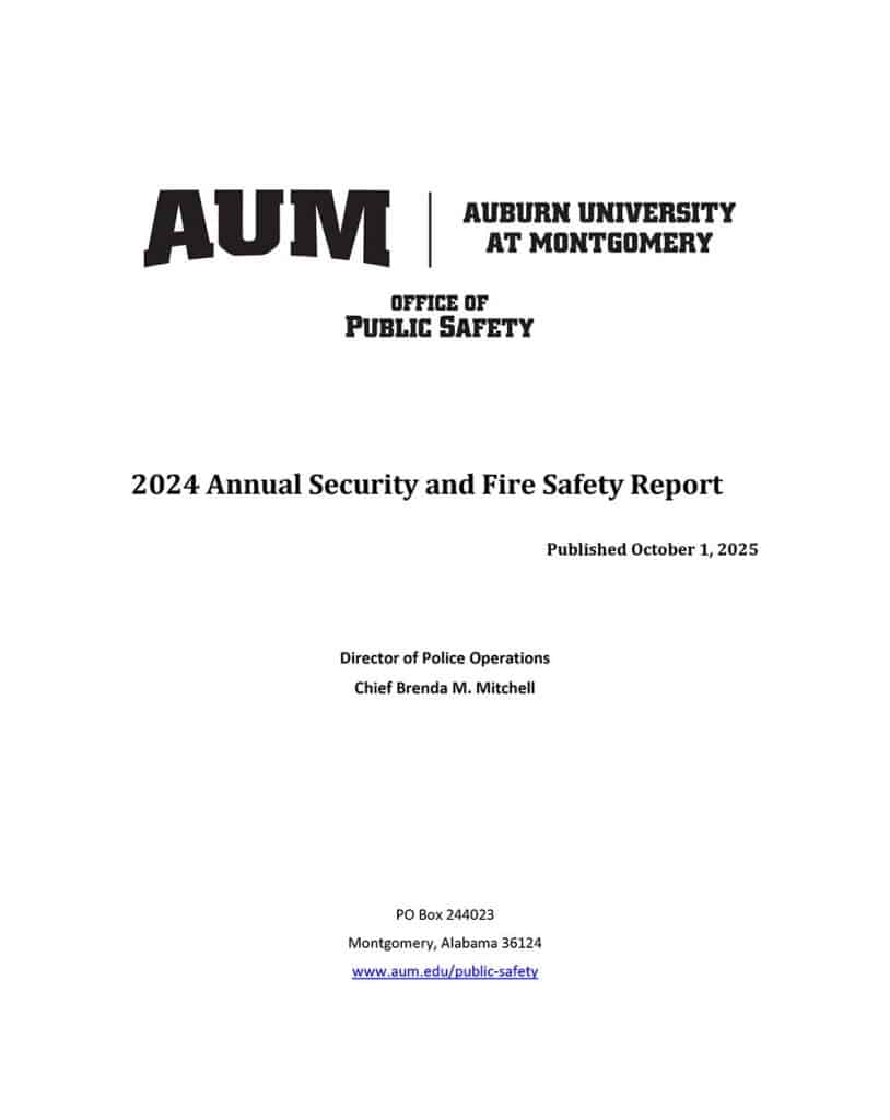 2024 Annual Security and Fire Safety Report Published October 1 2025