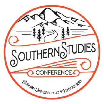 Auburn University at Montgomery Southern Studies Conference logo with mountains and pines
