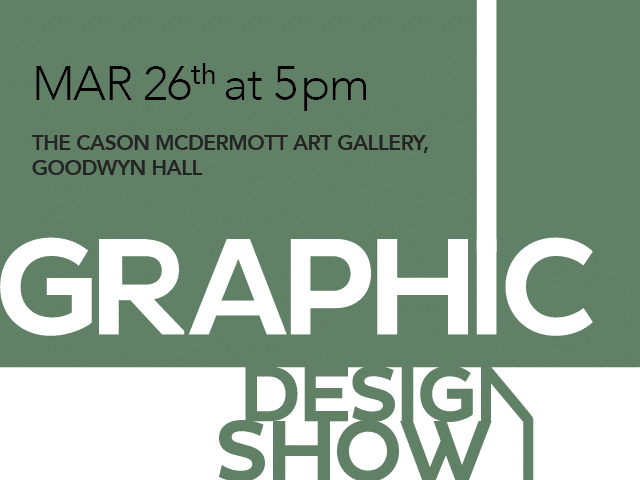 Auburn University at Montgomery Graphic Design Show, Mar 26 at 5pm, Cason McDermott Art Gallery, Goodwyn Hall.