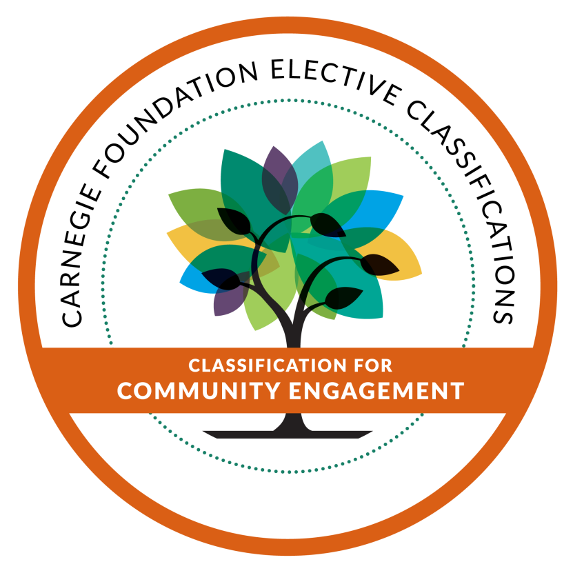 Auburn University at Montgomery—Carnegie Foundation Elective Classification for Community Engagement badge with tree logo