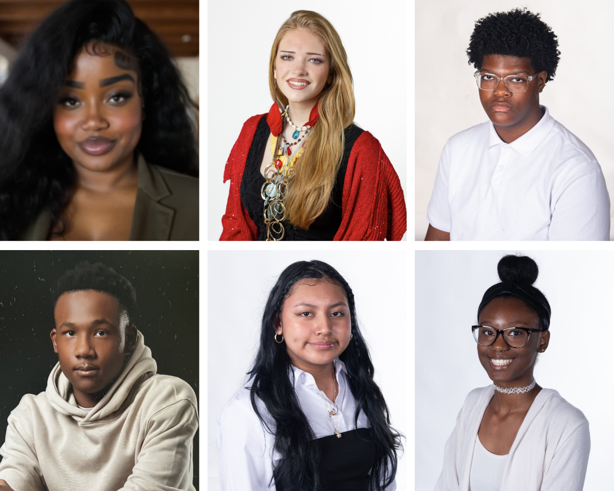 Collage of six Auburn University at Montgomery student portraits